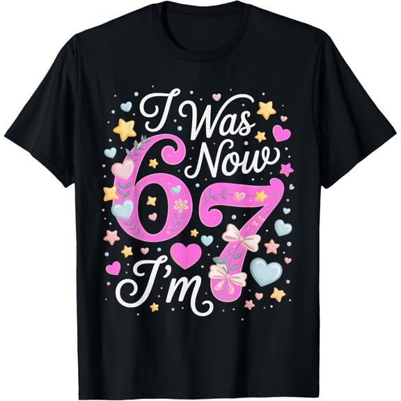 7 Year Old Birthday - I was 6 Now I'm 7 67 T-Shirt
