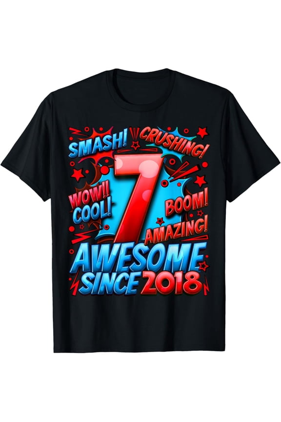 7 Year Old Gifts For 7Th Birthday 7 Year Old Unisex Men Women T-Shirt S-5Xl - Best Birthday Gifts