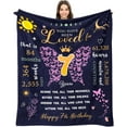 thumbnail image 1 of 7 Year Old Girl Birthday Gifts Blanket 60 x 50 inch, Birthday Present for 7 Year Old Girl, Seven Year Old Girl Gifts, Girl 7 Years Old Gift Ideas, 7 Yr Old Girl Gift, Birthday Gifts for Girls Age 7, 1 of 6