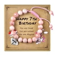thumbnail image 1 of 7 Year Old Girl Birthday Gifts: Zebra Stone Beaded Bracelets For Girls, Adjustable Girls Bracelets,The Coolest Birthday Gifts For 7 Year Old Girls! Ideal For 7th Birthday Granddaughter Gifts Bracelet, 1 of 6