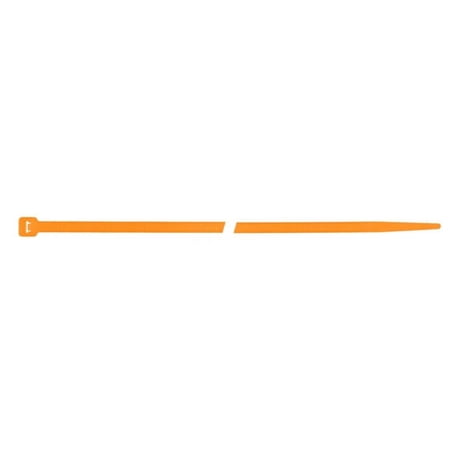 7" Yellow/Orange Nylon Wire Cable Ties 50 Lbs