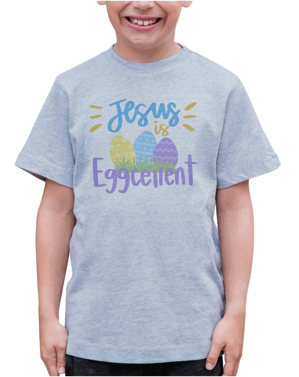ate Apparel Kid's Happy Easter Shirts Funny Jesus is