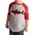 thumbnail image 1 of 7 ate 9 Apparel Kid's Plaid Shark Shirt Red, 1 of 5