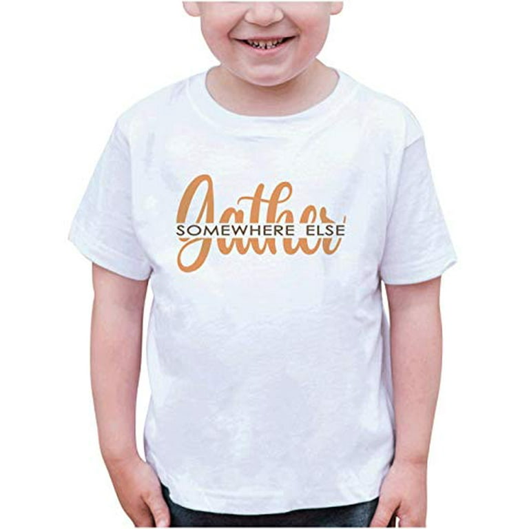7 ate 9 Apparel Kids Gather Somewhere Else T-Shirt White - Walmart.com