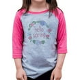 thumbnail image 1 of 7 ate 9 Apparel Kids Hello Spring Pink Raglan, 1 of 6