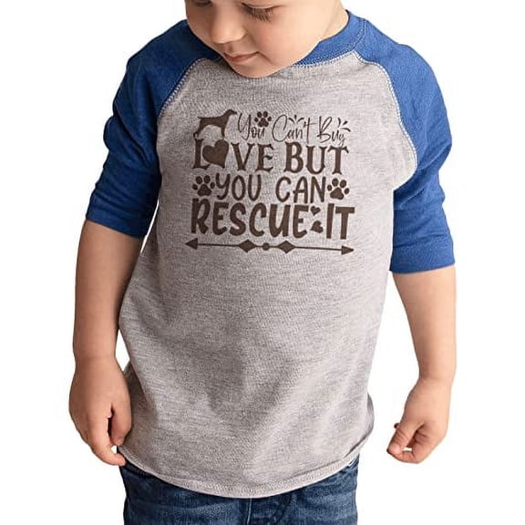 7 ate 9 Apparel Kids Pet Lover Shirts - You Can't Buy Love Blue Shirt Youth Medium