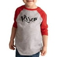thumbnail image 1 of 7 ate 9 Apparel Kids Risen Happy Easter Red Raglan, 1 of 6