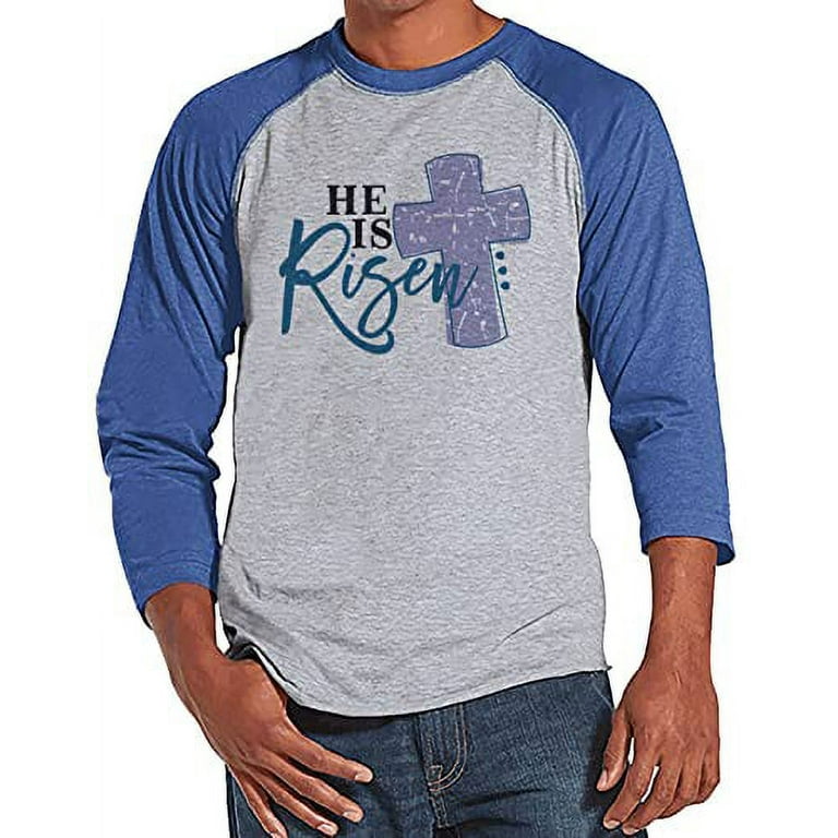 Mens Easter Shirt He is Risen Mens Easter Shirt He is Risen