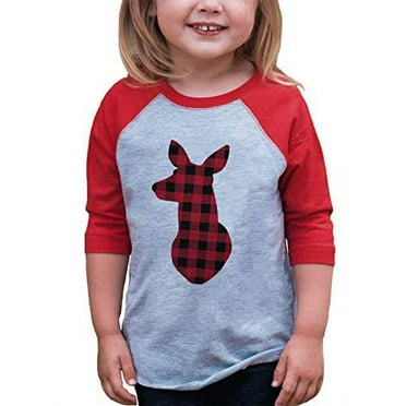 7 ate 9 Apparel Plaid Doe Christmas Shirt Red