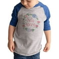 thumbnail image 1 of 7 ate 9 Apparel Youth Hello Spring Blue Raglan, 1 of 6