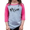 thumbnail image 1 of 7 ate 9 Apparel Youth Risen Happy Easter Pink Raglan, 1 of 6