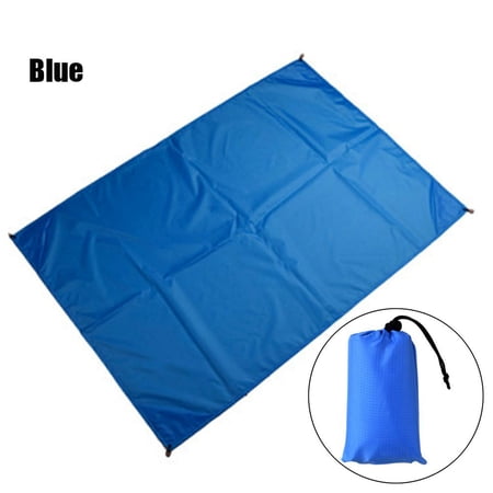 7 colors Foldable Portable Travel Blanket Outdoor Picnic Mat Waterproof Mattress Camping Ground Mats Beach Blanket BLUE