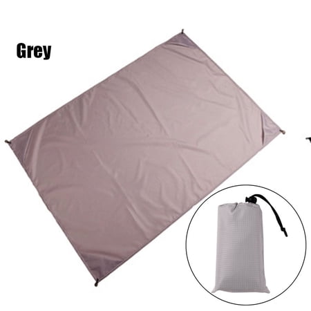 7 colors Foldable Portable Travel Blanket Outdoor Picnic Mat Waterproof Mattress Camping Ground Mats Beach Blanket GREY