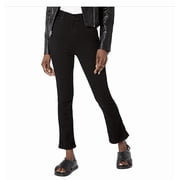 7 for All Mankind High Rise Cropped Kick Flare Jeans in Rinse Black