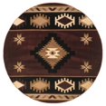 thumbnail image 1 of 7 ft. 10 in. Bristol Caliente Burgundy Round Rug, 1 of 1