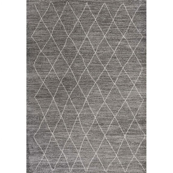7 ft. 10 in. x 10 ft. 10 in. Polypropylene Grey Area Rug