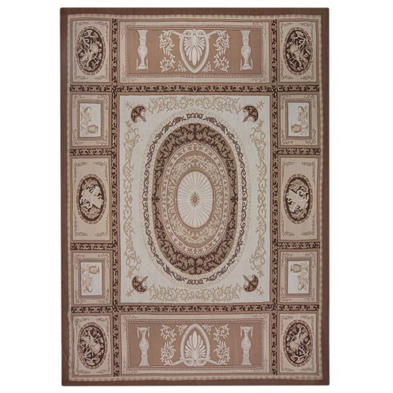 7 ft. 10 in. x 10 ft. 6 in. Ab005 Flat Woven Area Rug - Brown - Walmart.com