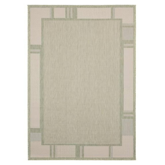 7 ft. 10 in. x 10 ft. 6 in. Augusta Matira Green Rectangle Oversize Rug