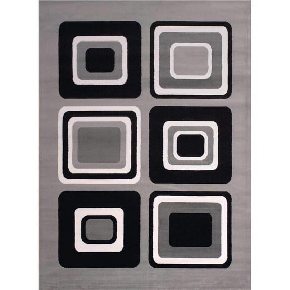 7 ft. 10 in. x 10 ft. 6 in. Dallas Spaces Oversize Rug, Silver