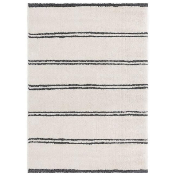 7 ft. 10 in. x 10 ft. 6 in. Tranquility Irenaeus White Rectangle Oversize Rug