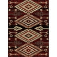 thumbnail image 1 of 7 ft. 10 in. x 9 ft. 10 in. American Destination Broken Bow Area Rug, Red, 1 of 1