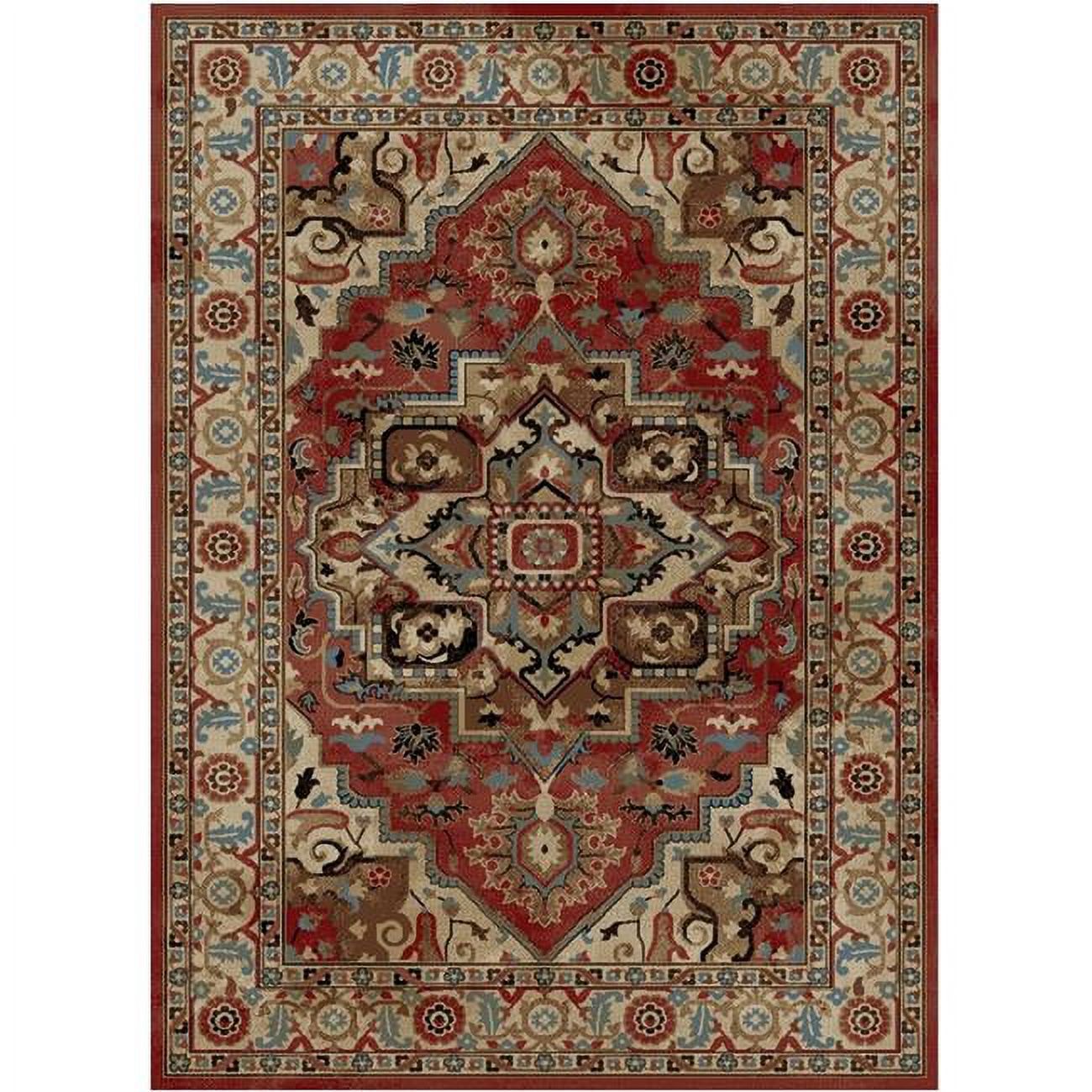 Dynamic Charisma Rug 7 ft. 10 in. x 9 ft. 10 in. Home Town Charisma Area Rug - Claret ...