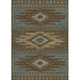 thumbnail image 1 of 7 ft. 10 in. x 9 ft. 10 in. Lodge King Diamond Head Area Rug - Blue, 1 of 1