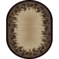 thumbnail image 1 of 7 ft. 10 in. x 9 ft. 10 in. Oval American Destination Mount Le Conte Area Rug, Multi Color, 1 of 1