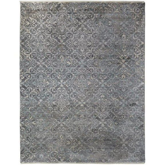 7 ft. 10 in. x 9 ft. 10 in. Windsor Polis Area Rug - Gray
