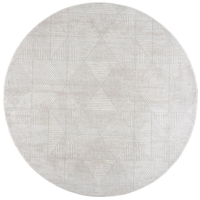 7 ft.11 in. x 7 ft.11 in. Reserve Montana Round Rug, White - Walmart.com