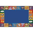 thumbnail image 1 of 7 ft. 6 in. x 12 in. Zoo Animal Seating Rug, 1 of 1