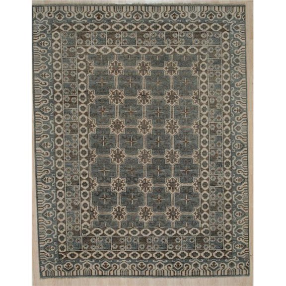 7 ft. 6 in. x 9 ft. 6 in. Traditional Knot Rug, Grey