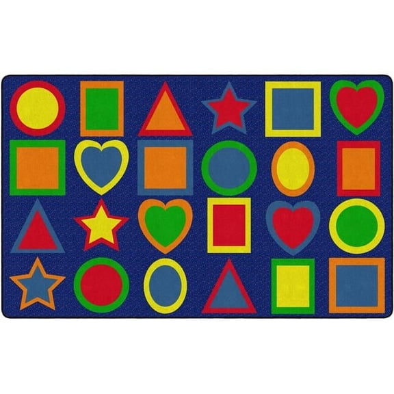 7 ft. 6 x 12 ft. All Kinds of Shapes Primary Rug - Rectangle