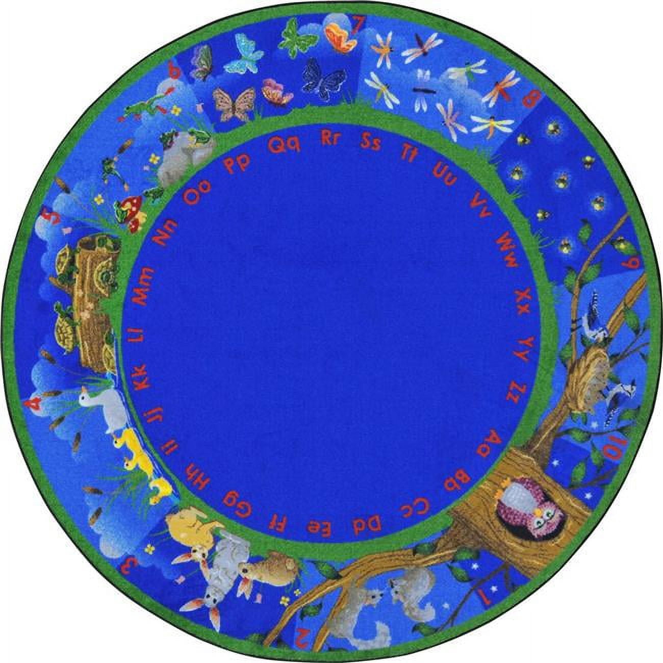7 ft. 7 in. Natures Numbers Classroom Kid Essentials Round Rug ...