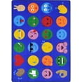 thumbnail image 1 of 7 ft. 8 in. x 10 ft. 9 in. Emoji Expressions Kid Essentials Rectangle Rug  Multicolor, 1 of 1