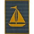 thumbnail image 1 of 7 ft. 8 in. x 10 ft. 9 in. Following Seas Rectangle Rug  Yellow, 1 of 1