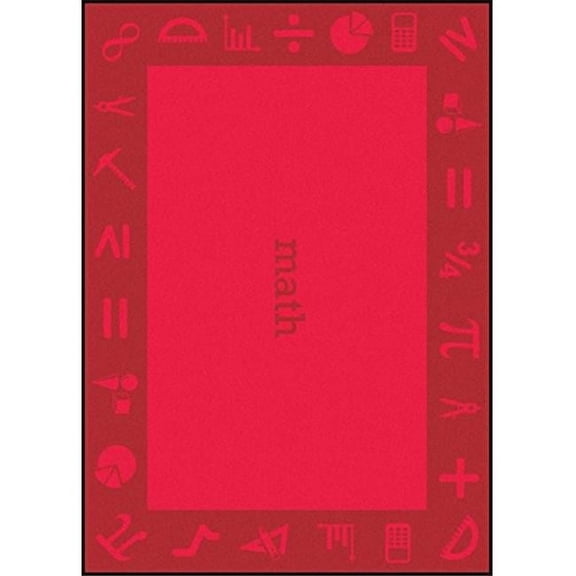 7 ft. 8 in. x 10 ft. 9 in. Steam Classroom Kid Essentials Rectangle Rug Math