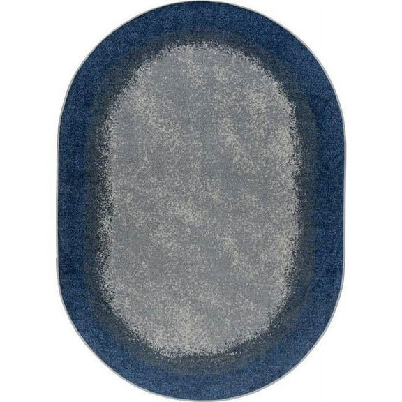 7 ft. 8 in. x 10 ft. 9 in. Urban Edges Children Oval Rug  Marine