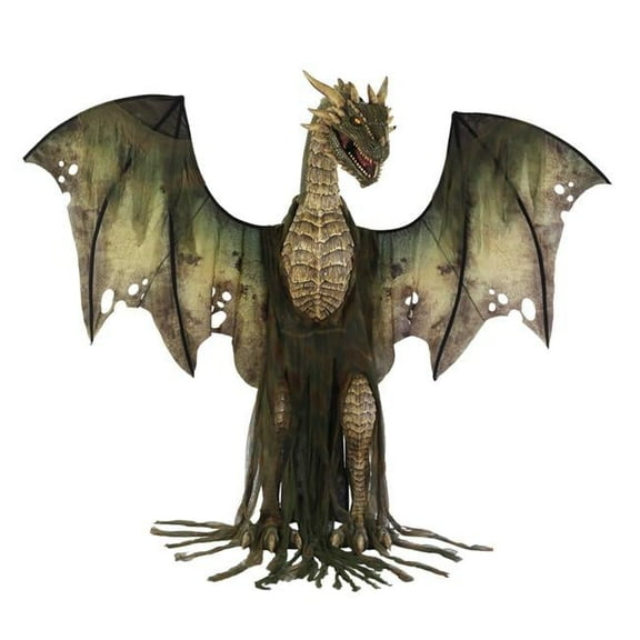 7 ft. Animated Winter Forest Dragon