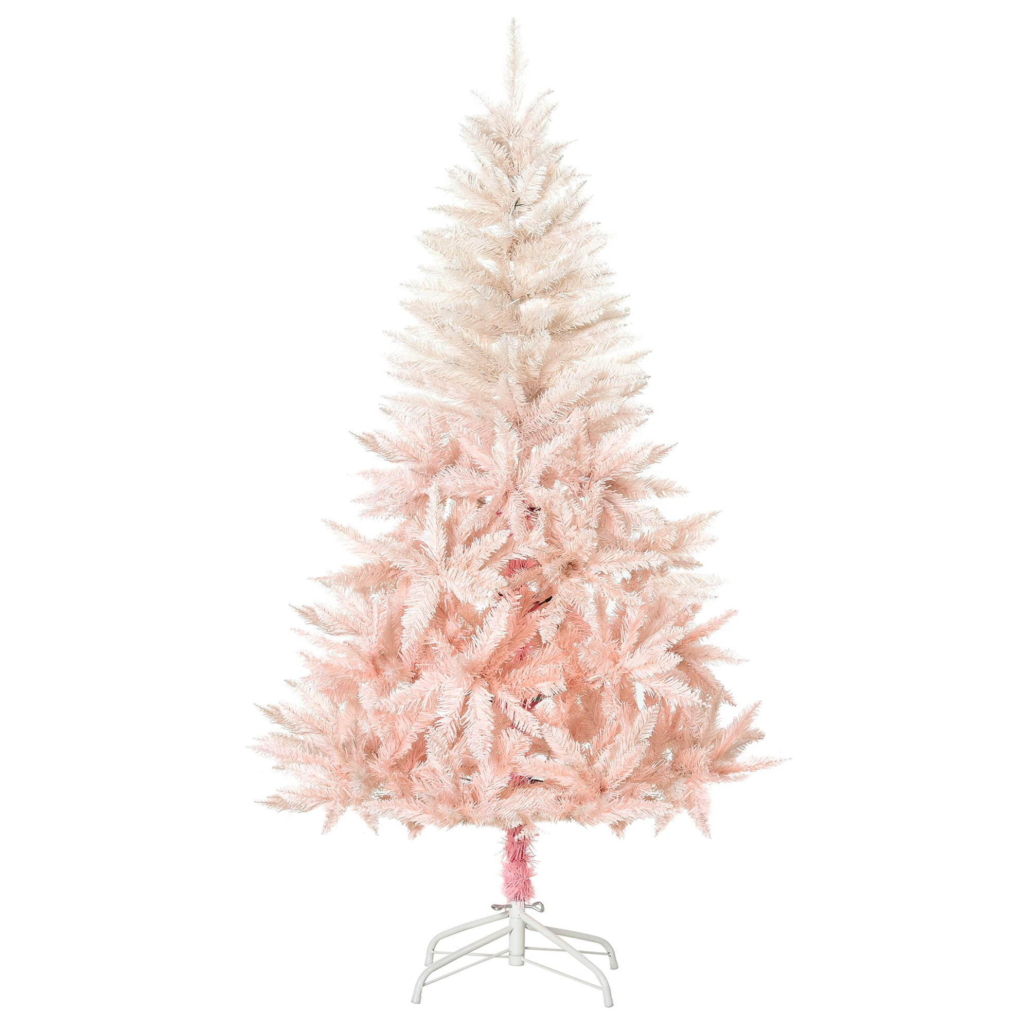 7 ft Artificial Christmas Tree with 1000 Tips, PVC Branches, Metal Stand and Automatic Open Design for Holiday Home Decoration
