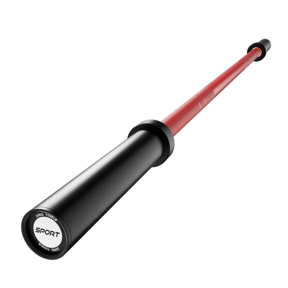 7 ft Barbell, 2-Inch 45 lb Weight Bar with Knurled Grip - 1500lb Capacity, Hard Chrome Finish for Powerlifting, Deadlift, Squat, Bench Press, Squat & Home Gym