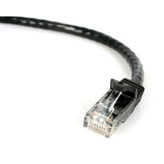 7 ft Black Snag-less Category 6 Patch Cable - ETL Verified
