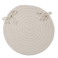 thumbnail image 1 of 7 ft. Boca Raton Round Rug, White, 1 of 1