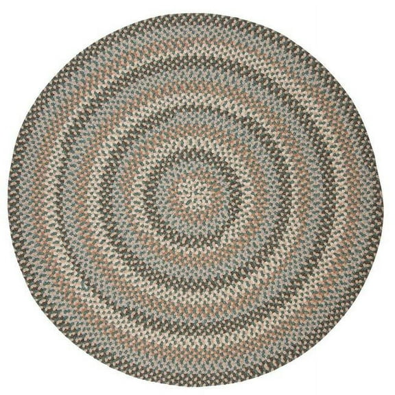 7 ft. Boston Common Round Rug, Driftwood Teal