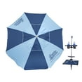 thumbnail image 1 of 7 ft Fiberglass Tommy Bahama Beach Umbrella for Sand with Folding Anchor Base, Integrated Table, Telescopic Aluminum Pole, UPF 50+, Tilt, 1 of 6