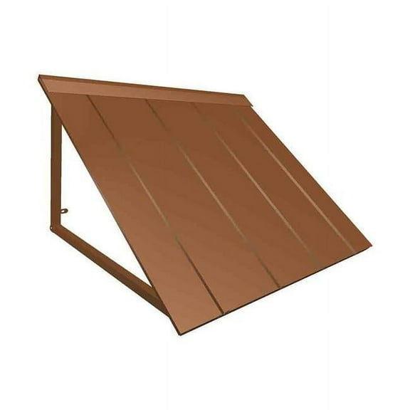 7 ft. Houstonian Metal Standing Seam Awning, Copper - 92 x 24 x 36 in.
