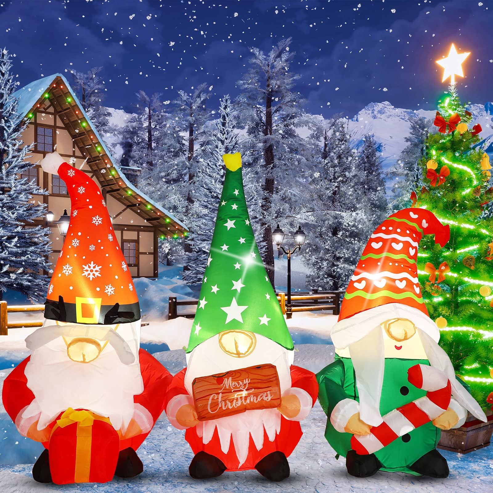 Best HD Pictures about  Outdoor Gnome Christmas Decorations  with No AI Images