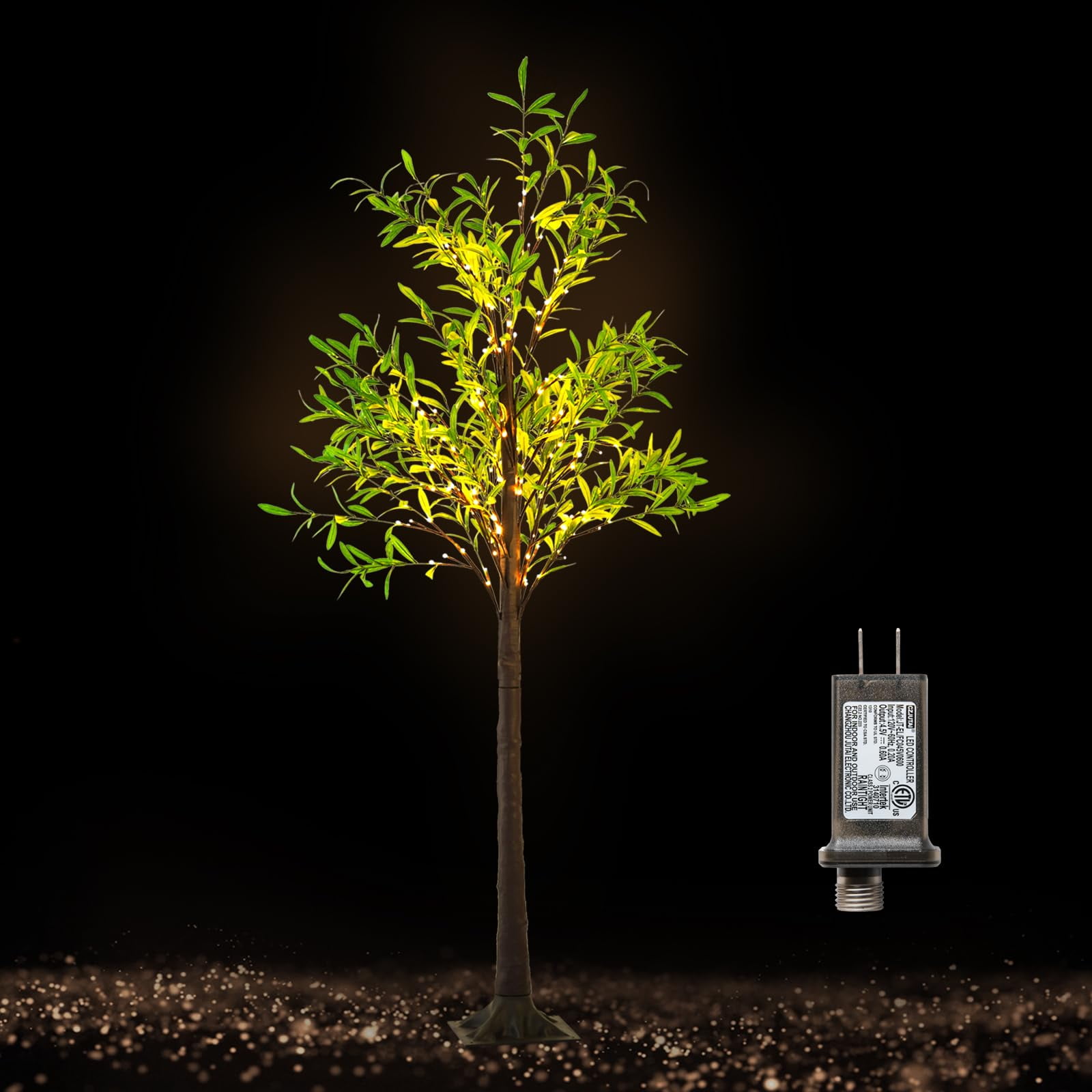 7 ft Olive Tree with Lights Artificial Lighted Olive Tree Warm White