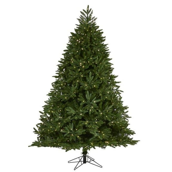 7 ft. Oregon Spruce Artificial Christmas Tree with 850 Warm White Microdot LED Lights with Instant Connect Technology & 1796 Bendable Branches