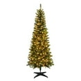 thumbnail image 1 of 7 ft. Pencil LED Highland Green Spruce Christmas Tree, Warm White - 250 Count, 1 of 1